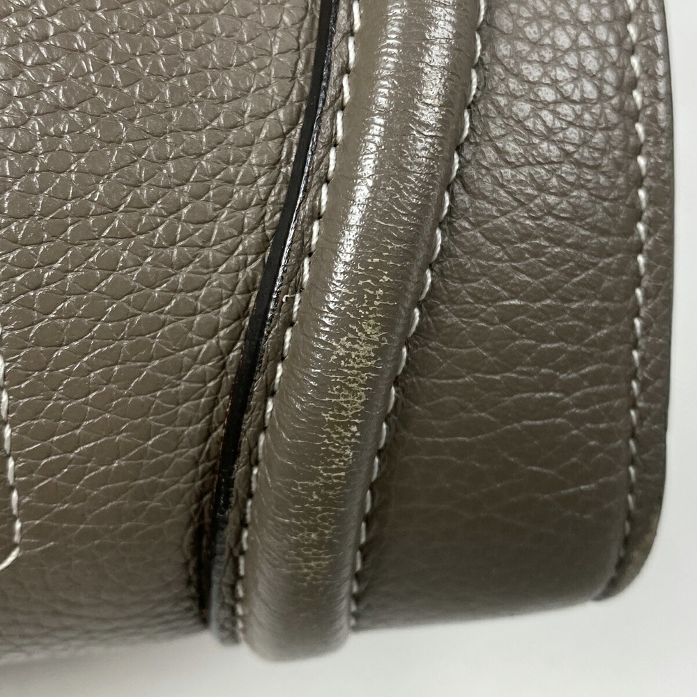Celine Luggage Shopper Tote Bag Handbag Leather Greige Gray - Picture 4 of 7